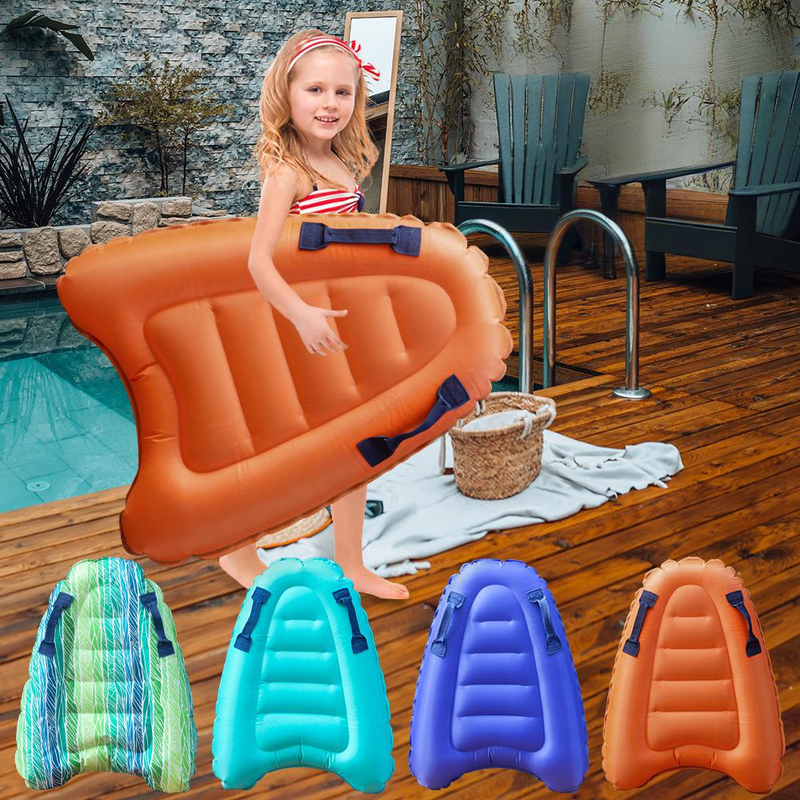 Opblaasbaar PVC bodyboard voor kinderen en beginners, geschikt voor zwembad en rustig water